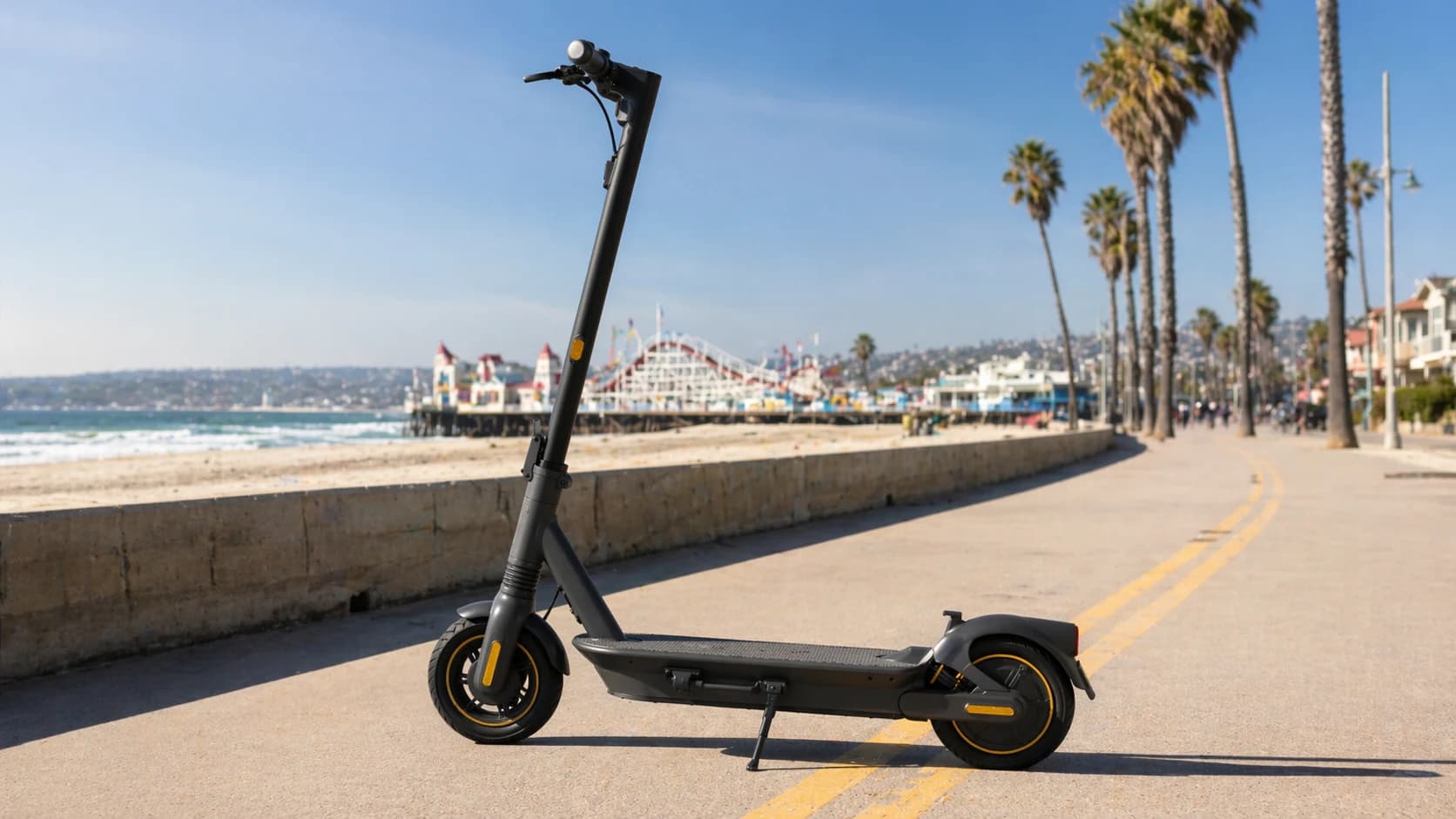 Ninebot Max scooter rental near Mission Beach San Diego